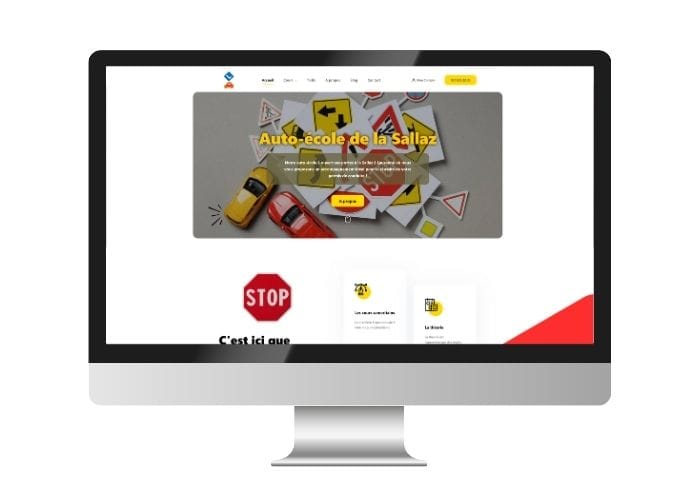 exemple de site internet - Auto-école de la Sallaz